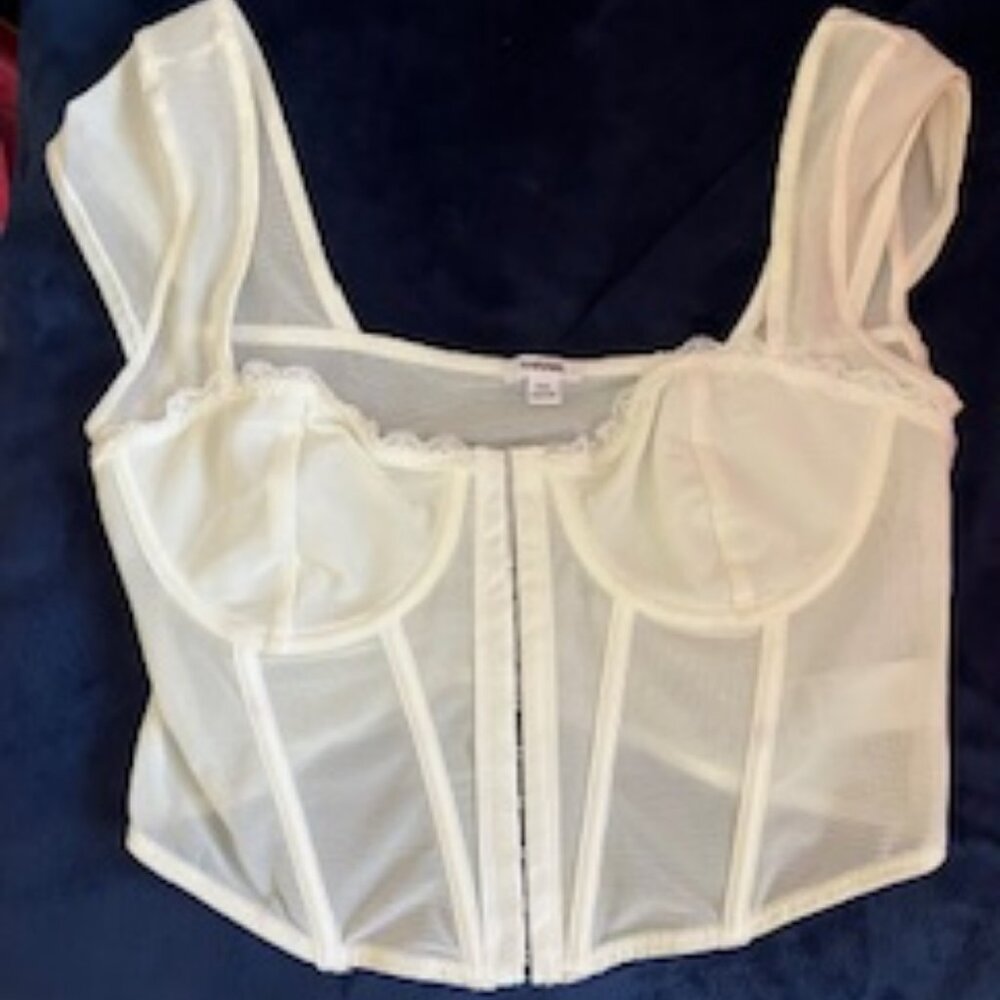 White Bustier by Garage Clothing - Size S